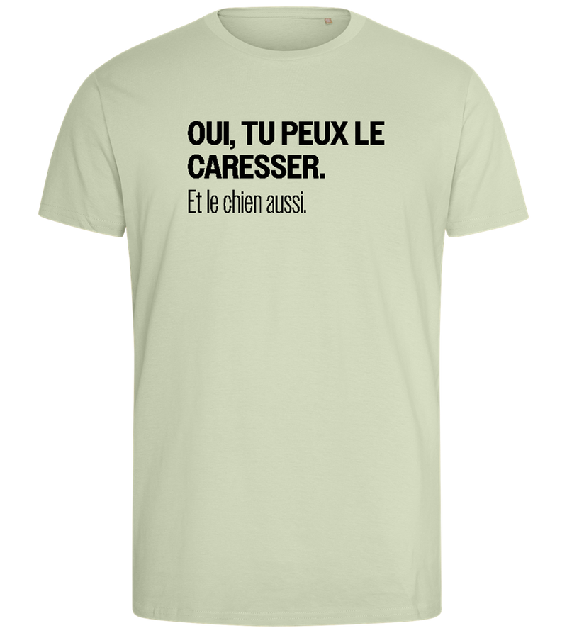 Tu Peux le Caresser Design - Comfort men's fitted t-shirt_SILESTONE_front