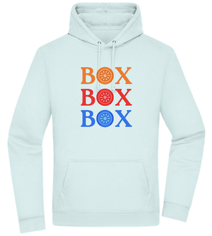 Box Box Box Design - Premium Essential Unisex Hoodie_ARCTIC BLUE_front