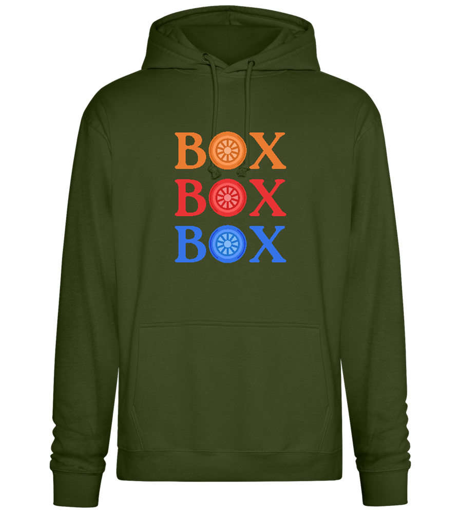 Box Box Box Design - Premium Essential Unisex Hoodie_ARMY_front