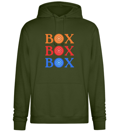 Box Box Box Design - Premium Essential Unisex Hoodie_ARMY_front