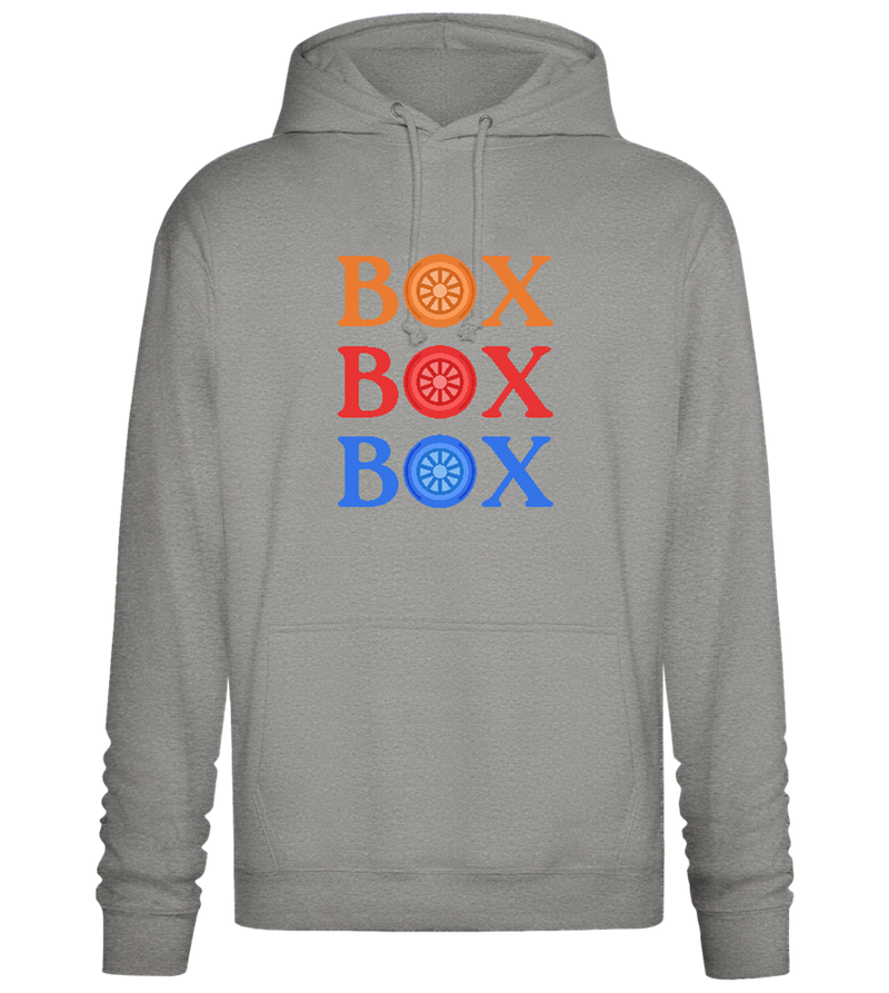 Box Box Box Design - Premium Essential Unisex Hoodie_ORION GREY II_front