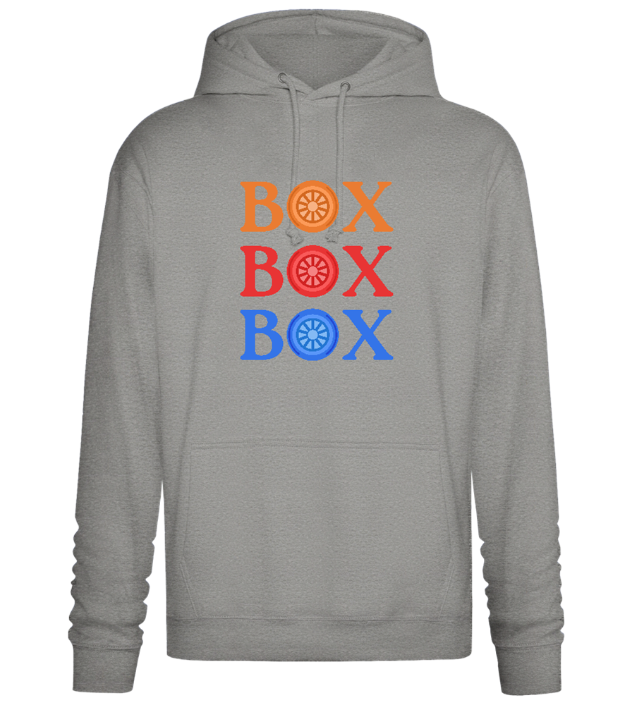 Box Box Box Design - Premium Essential Unisex Hoodie_ORION GREY II_front