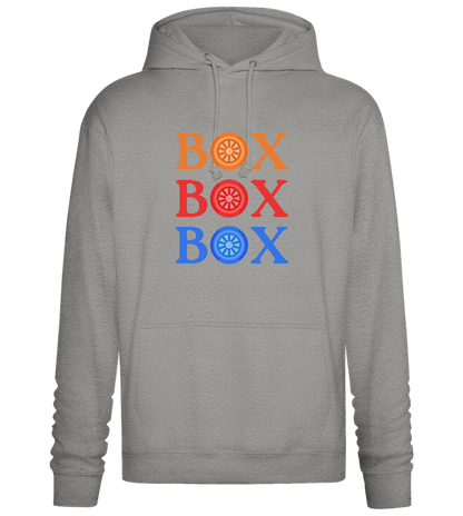 Box Box Box Design - Premium Essential Unisex Hoodie_ORION GREY II_front