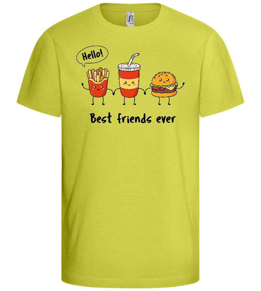 Best Friends Ever Design - Basic kids t-shirt_GREEN APPLE_front