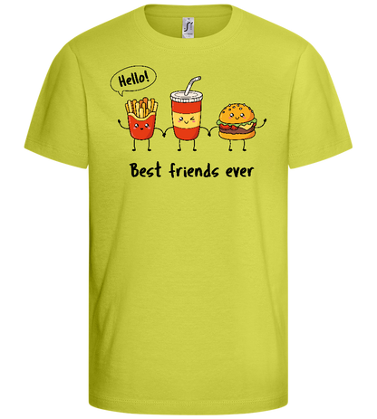 Best Friends Ever Design - Basic kids t-shirt_GREEN APPLE_front