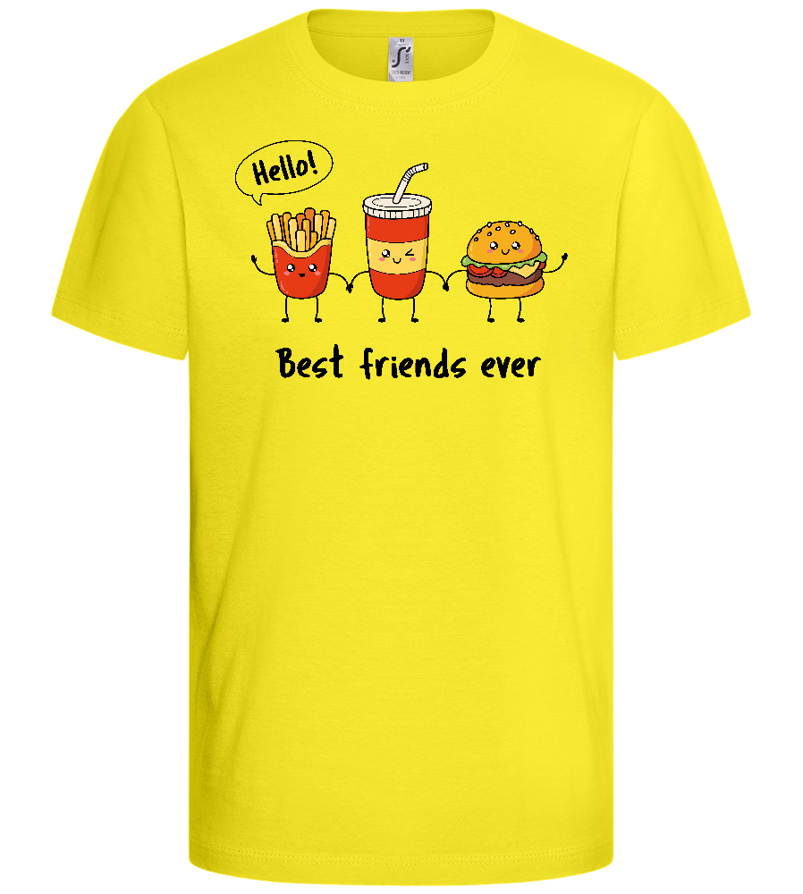 Best Friends Ever Design - Basic kids t-shirt_LEMON_front