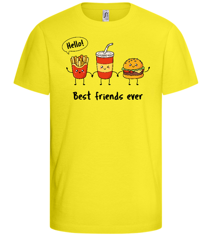 Best Friends Ever Design - Basic kids t-shirt_LEMON_front