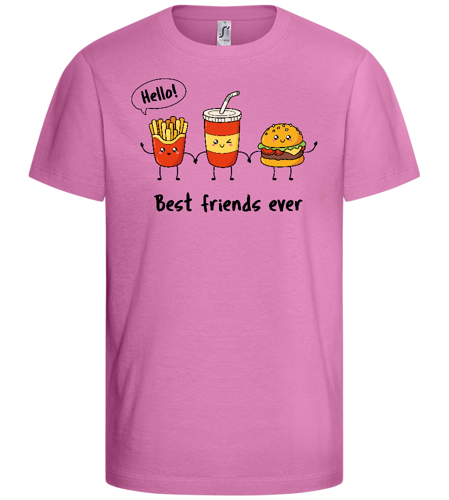 Best Friends Ever Design - Basic kids t-shirt_PINK ORCHID_front