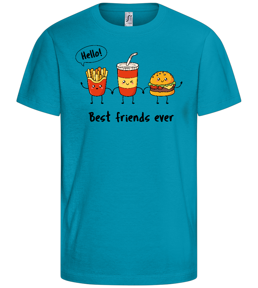 Best Friends Ever Design - Basic kids t-shirt_TURQUOISE_front