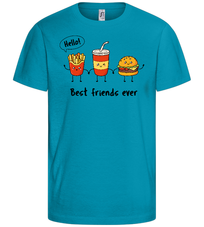 Best Friends Ever Design - Basic kids t-shirt_TURQUOISE_front