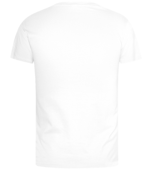 Adrenaline Filled Racing Design - Basic men's t-shirt_WHITE_back