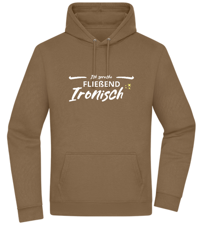 Fluently Ironic Design - Premium Essential Unisex Hoodie_ARMY_front