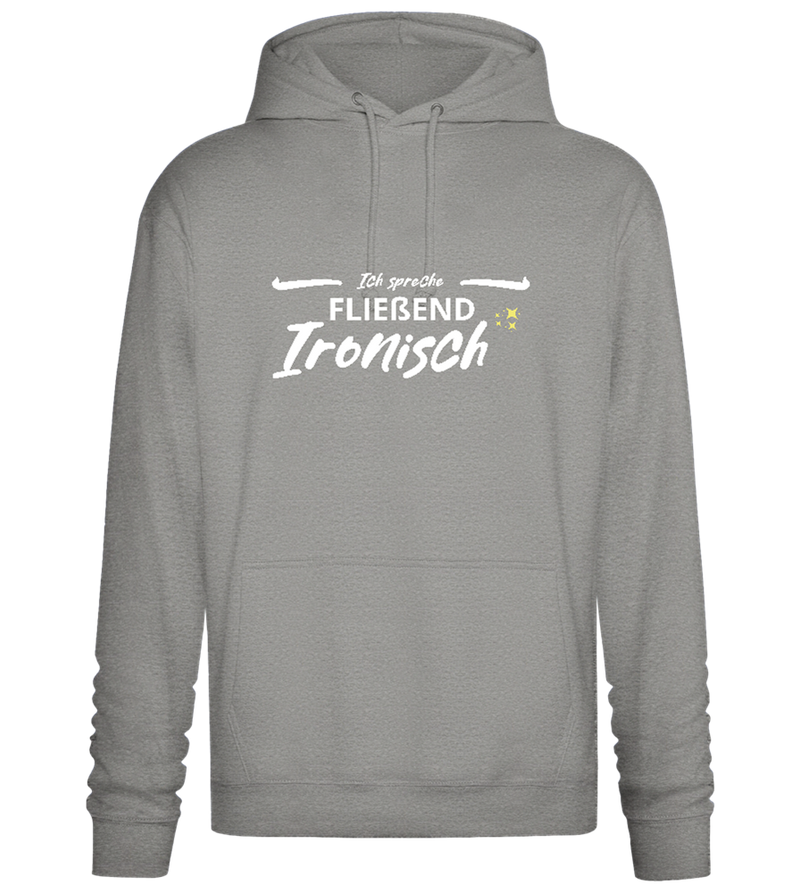 Fluently Ironic Design - Premium Essential Unisex Hoodie_ORION GREY II_front