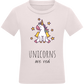 Unicorns Are Real Design - Comfort kids fitted t-shirt_LIGHT PINK_front