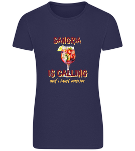 Sangria is Calling Design - Basic women's fitted t-shirt