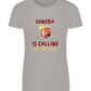 Sangria is Calling Design - Basic women's fitted t-shirt_ORION GREY_front