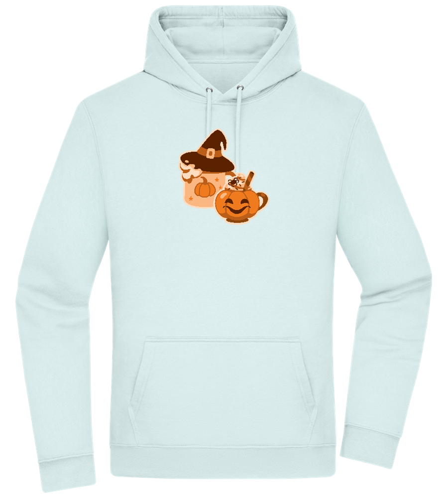 Spooky Pumpkin Spice Design - Premium Essential Unisex Hoodie_ARCTIC BLUE_front