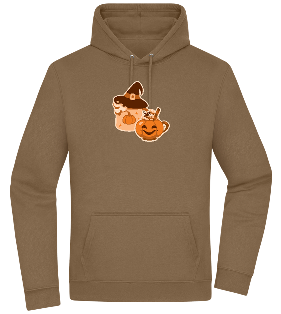 Spooky Pumpkin Spice Design - Premium Essential Unisex Hoodie_ARMY_front