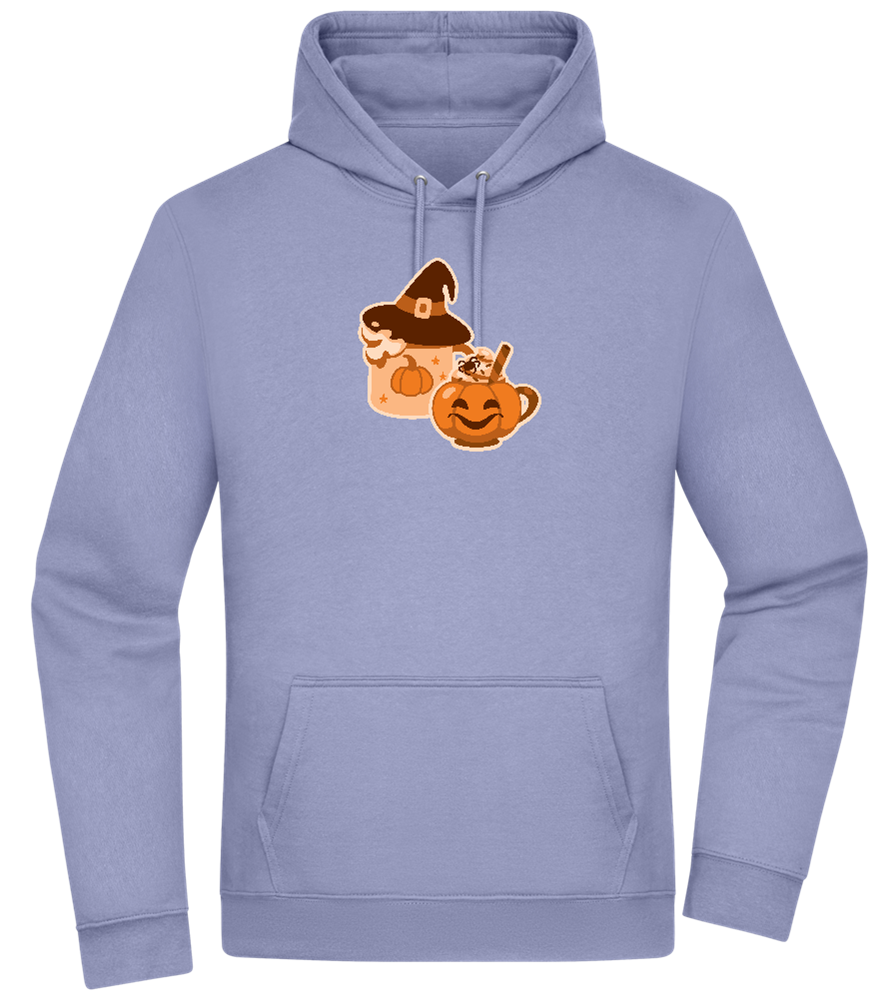 Spooky Pumpkin Spice Design - Premium Essential Unisex Hoodie_BLUE_front