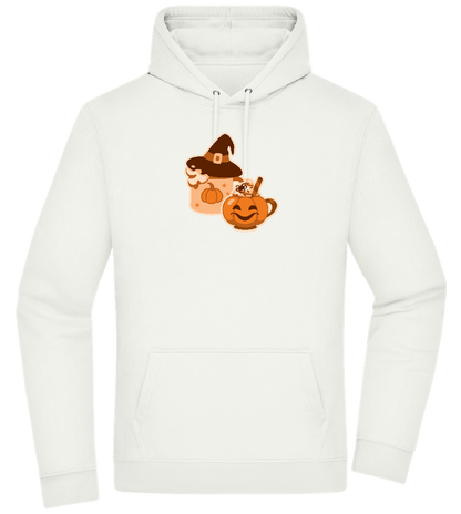 Spooky Pumpkin Spice Design - Premium Essential Unisex Hoodie_CREAMY GREEN_front