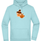 Spooky Pumpkin Spice Design - Premium Essential Unisex Hoodie_POOL BLUE_front