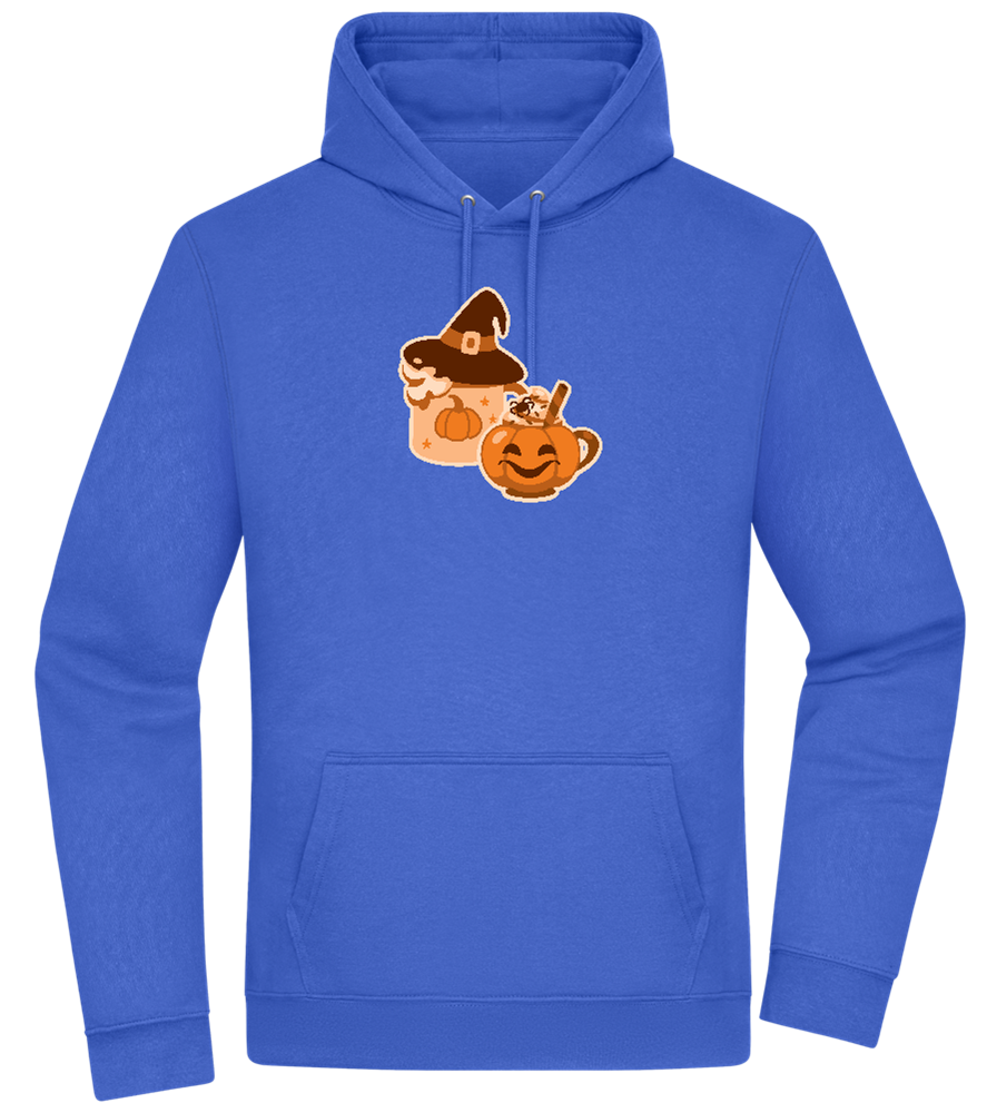 Spooky Pumpkin Spice Design - Premium Essential Unisex Hoodie_ROYAL_front