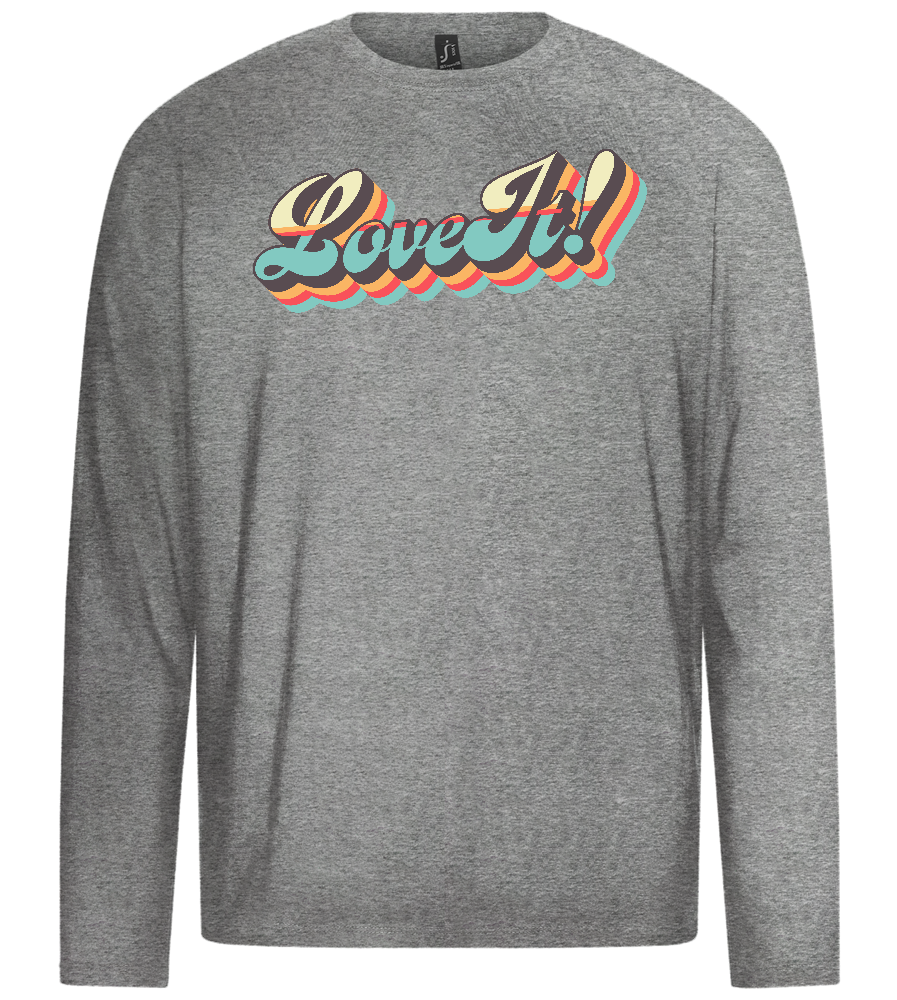 Love It Design - Premium men's long sleeve t-shirt_ORION GREY_front