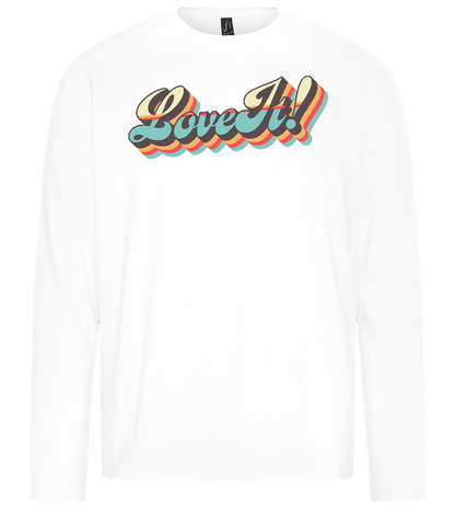 Love It Design - Premium men's long sleeve t-shirt_WHITE_front