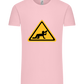 Drunk Warning Sign Design - Comfort Unisex T-Shirt_CANDY PINK_front