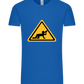 Drunk Warning Sign Design - Comfort Unisex T-Shirt_ROYAL_front