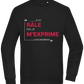 Express Yourself Design - Comfort Essential Unisex Sweater_BLACK_front