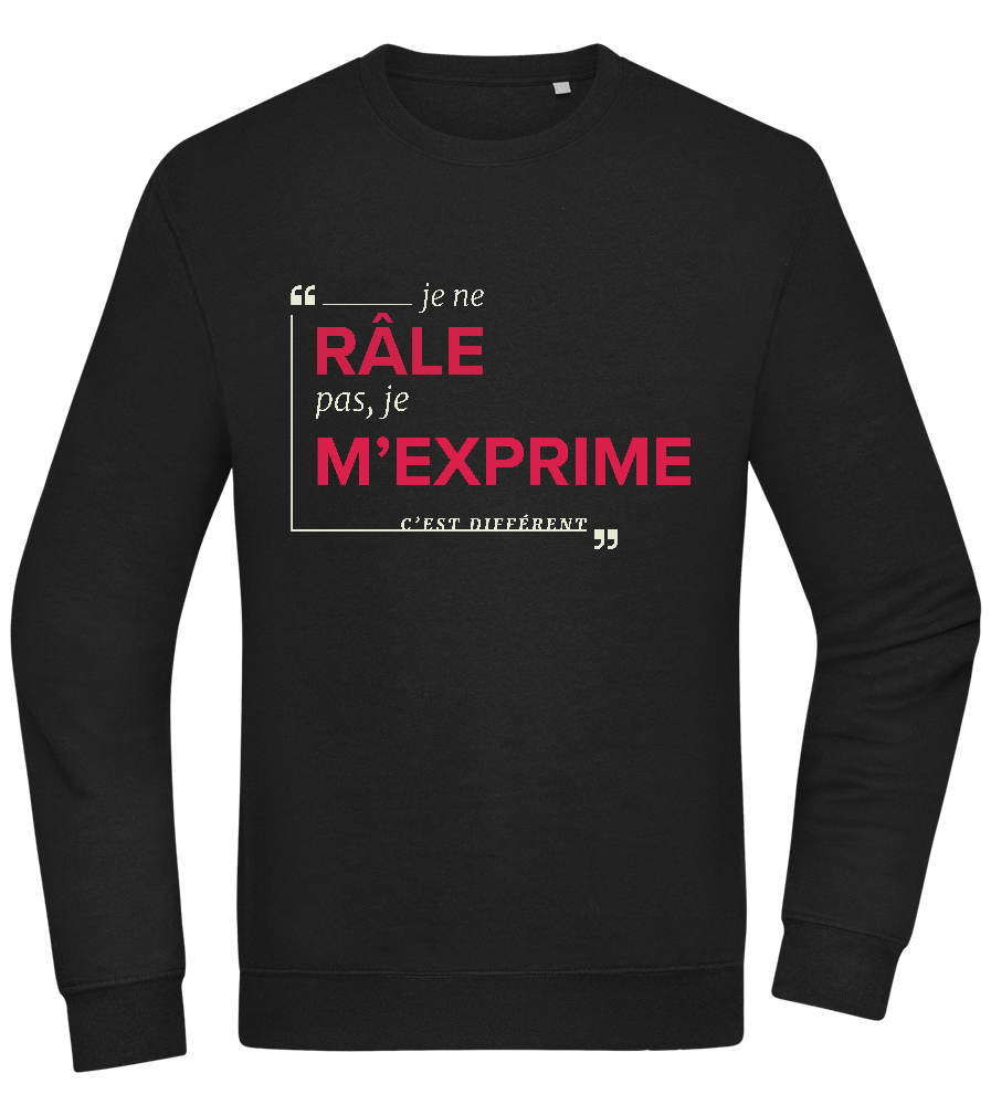 Express Yourself Design - Comfort Essential Unisex Sweater_BLACK_front