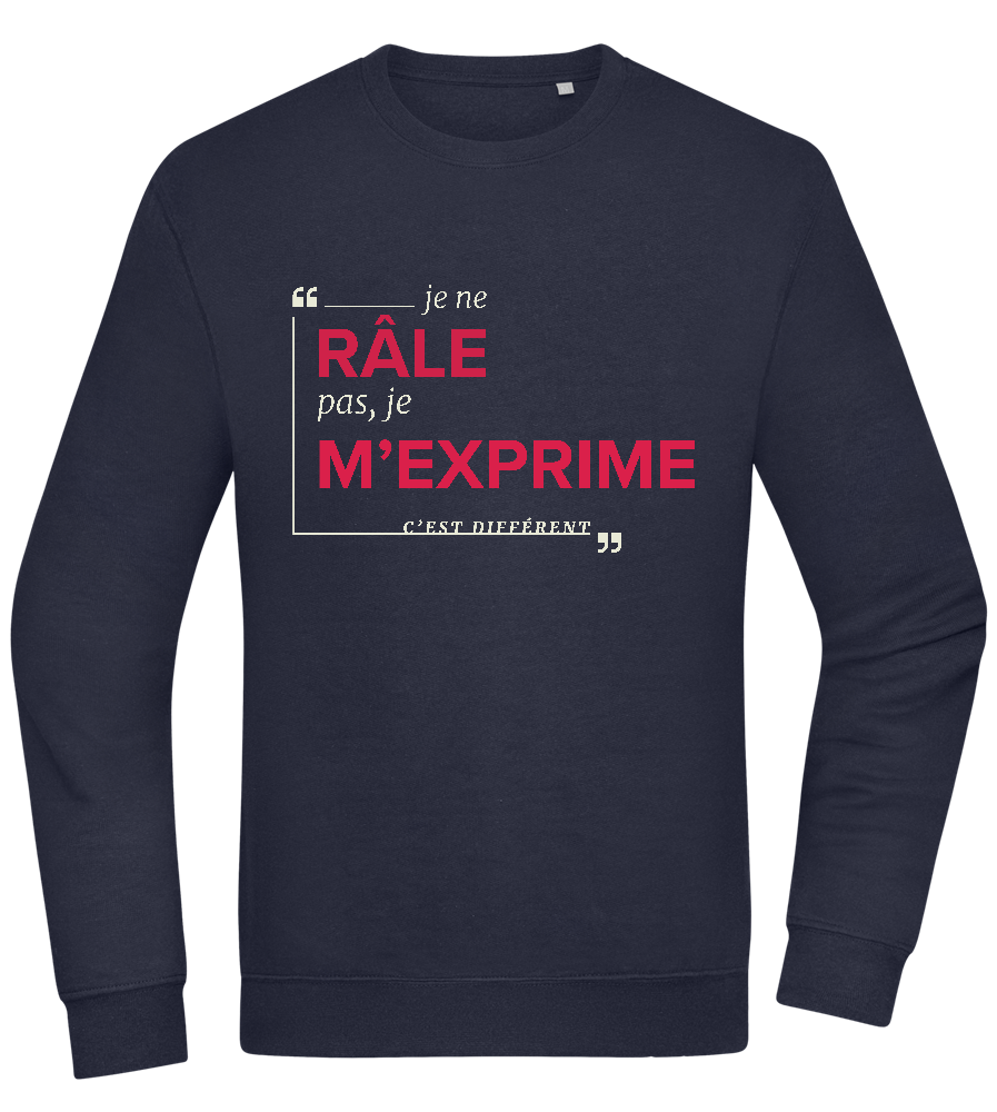 Express Yourself Design - Comfort Essential Unisex Sweater_FRENCH NAVY_front