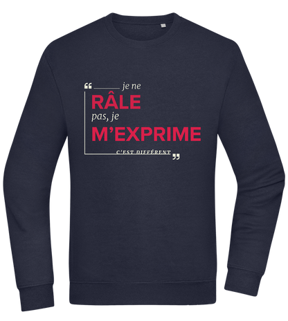 Express Yourself Design - Comfort Essential Unisex Sweater_FRENCH NAVY_front