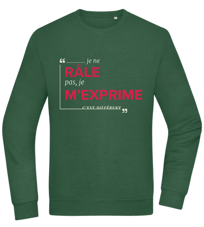 Express Yourself Design - Comfort Essential Unisex Sweater_GREEN BOTTLE_front