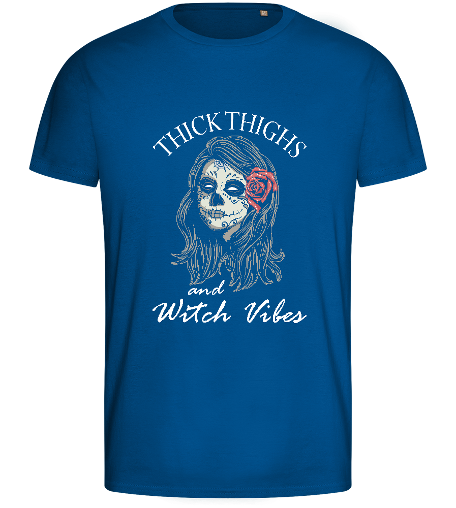 Witch Vibes Design - Basic men's fitted t-shirt_ROYAL_front