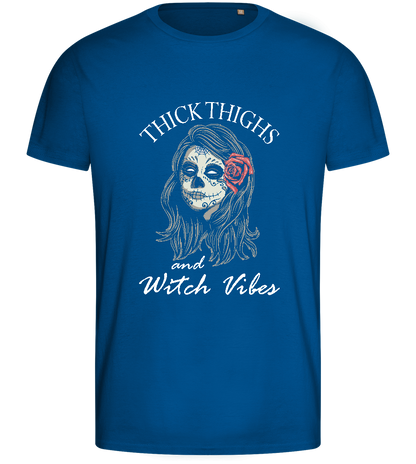 Witch Vibes Design - Basic men's fitted t-shirt_ROYAL_front