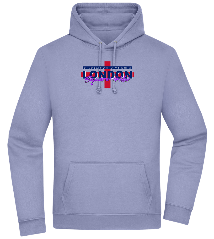 Square Mile Design - Premium Essential Unisex Hoodie_BLUE_front