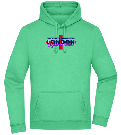 Square Mile Design - Premium Essential Unisex Hoodie_SPRING GREEN_front