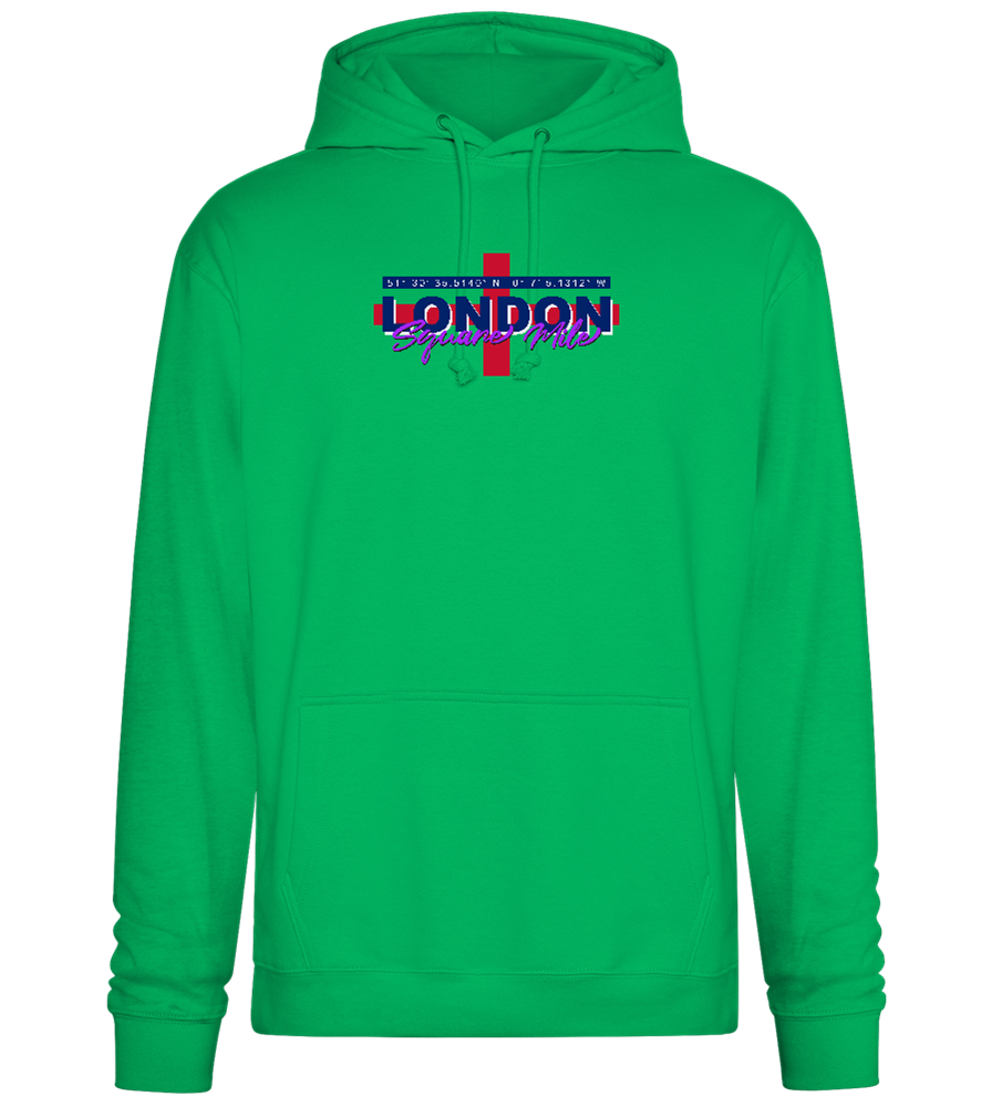 Square Mile Design - Premium Essential Unisex Hoodie_SPRING GREEN_front