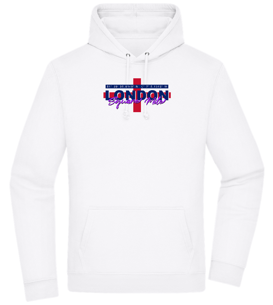 Square Mile Design - Premium Essential Unisex Hoodie_WHITE_front