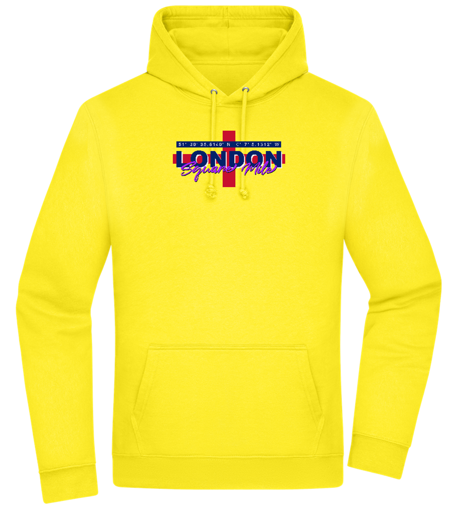 Square Mile Design - Premium Essential Unisex Hoodie_YELLOW_front