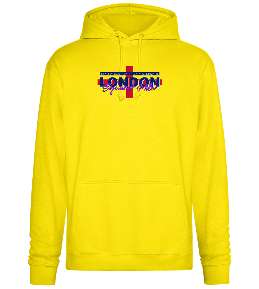 Square Mile Design - Premium Essential Unisex Hoodie_YELLOW_front