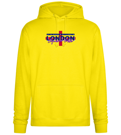 Square Mile Design - Premium Essential Unisex Hoodie_YELLOW_front