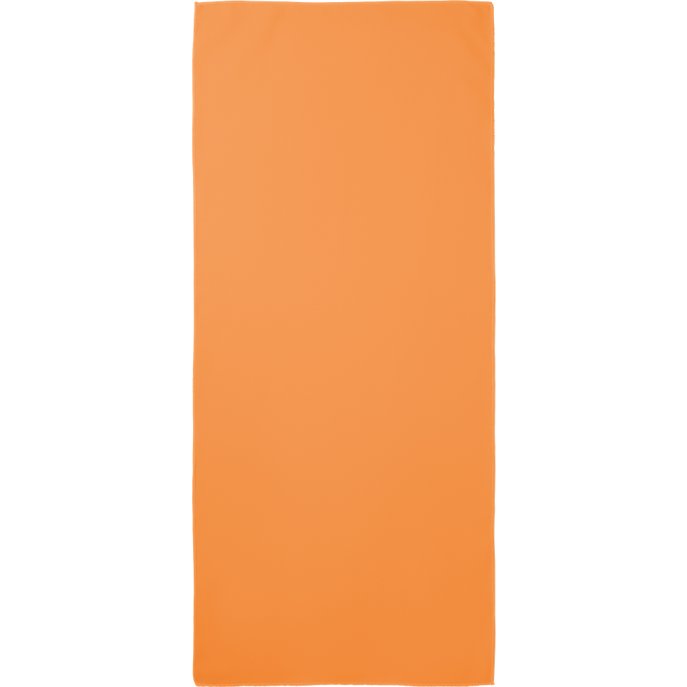 Sports Towel with Mesh Pouch_ORANGE_front