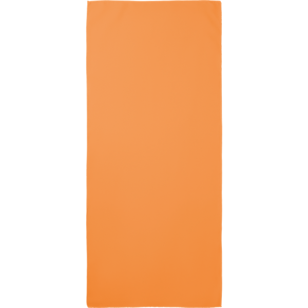 Sports Towel with Mesh Pouch_ORANGE_front