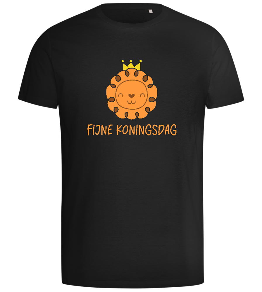 Fijne Koningsdag Design - Comfort men's t-shirt_DEEP BLACK_front