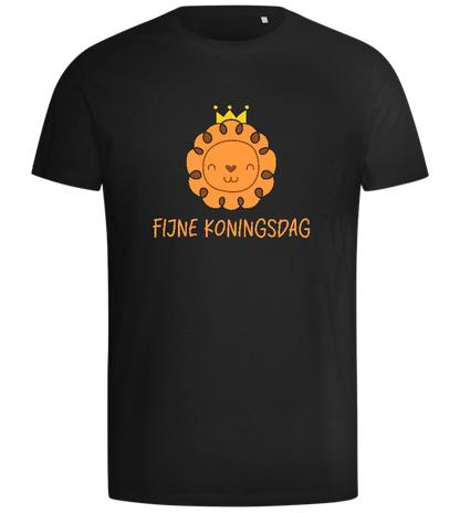 Fijne Koningsdag Design - Comfort men's t-shirt_DEEP BLACK_front