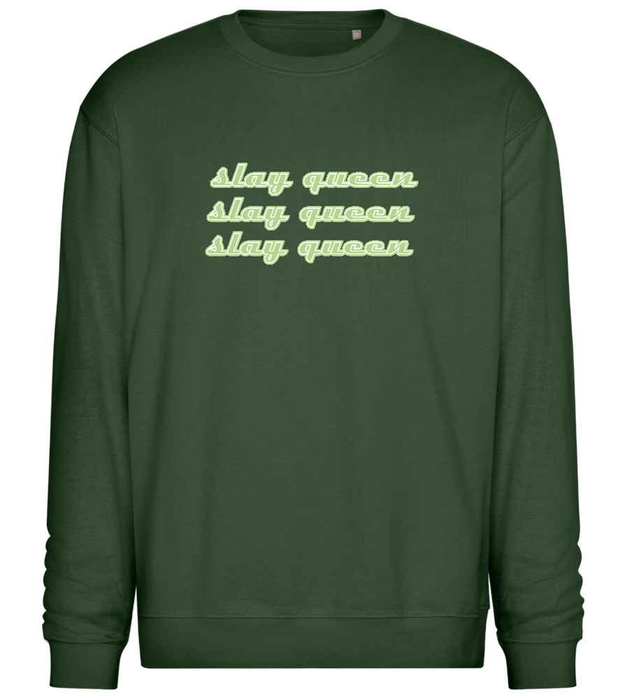 Slay Queen Design - Comfort Essential Unisex Sweater_GREEN BOTTLE_front