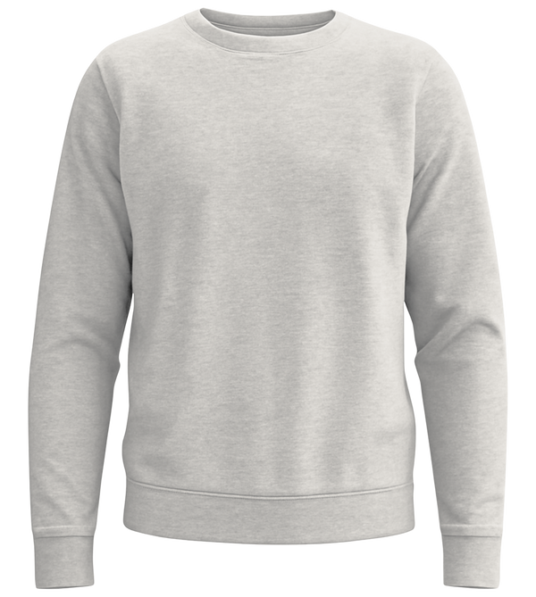 Comfort recycled unisex sweater_ASH_front